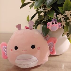Maribel Butterfly Squishmallow + Clay Mini Charm